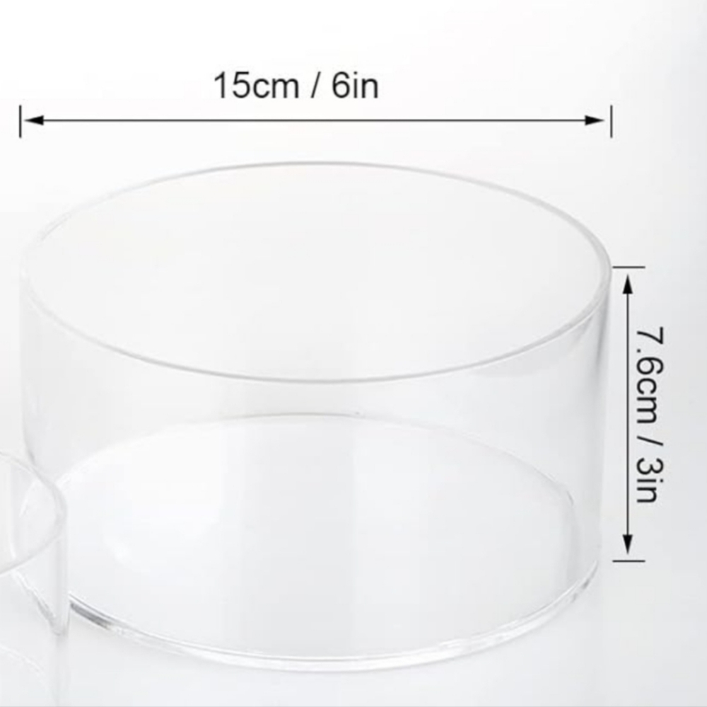 Kcgani Clear Acrylic Round Display